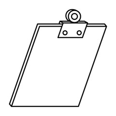 clipboard document isolated icon