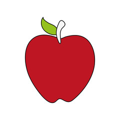 apple fruit icon image vector illustration design