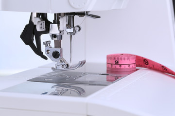 Sewing machine foot and sewing accessories.