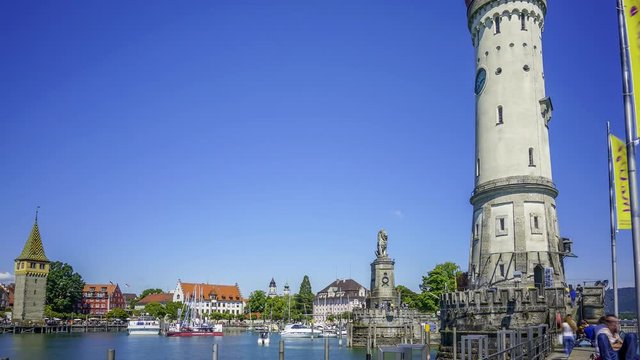 Timelapse video of Lindau Marina in Germany
