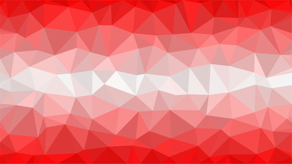Polygonal background. Austria low poly flag triangles style