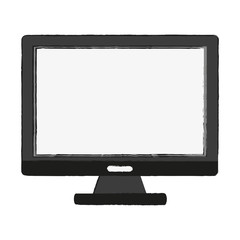 Computer screen monitor icon vector illustration graphic design