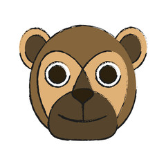 Bear cute cartoon icon vector illustration graphic design