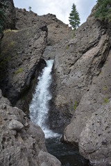 Colorado waterfall and spring