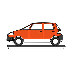Car vehicle isolated icon vector illustration graphic design