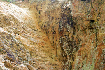 orange cave walls background texture
