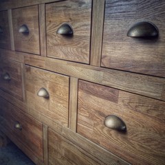 Chest of drawers close up