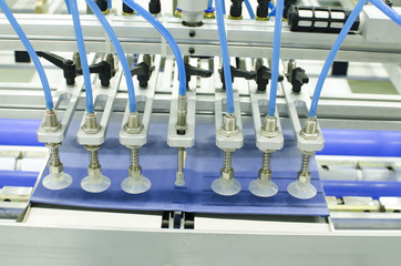 Hardcover for book in binding machine in offset pring production plant