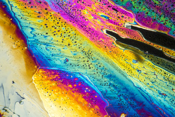 colorful Sodium acetate micro crystals