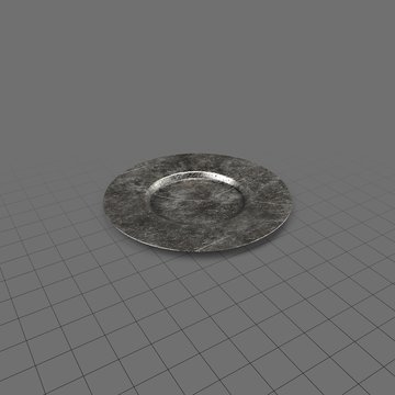 Small pewter dish