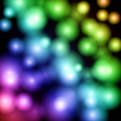 Abstract coloring background with solid bokeh and visual lighting effects