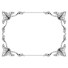 Classic vintage baroque ornament.