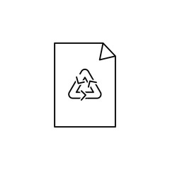 Recycling paper icon