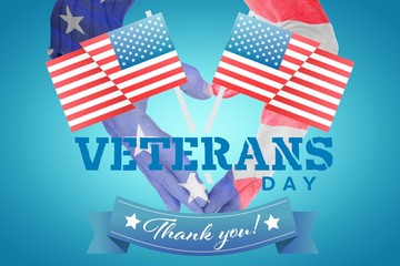 Composite image of close up of hands forming heart