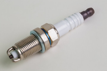 sparking plug on white background