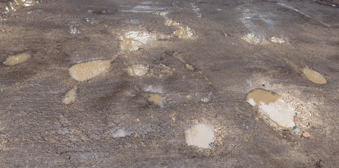 wet rural road