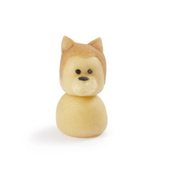 マジパンでつくったわんこ　秋田犬