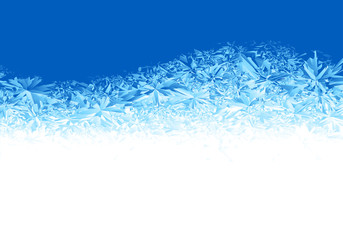 Winter blue ice frost background - obrazy, fototapety, plakaty