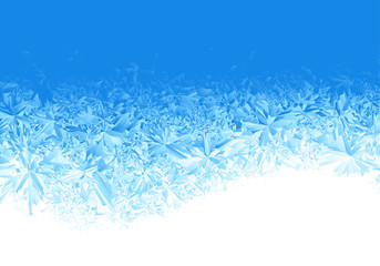 Winter blue ice frost background - 176187461