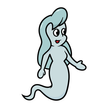 Cartoon Female Ghost