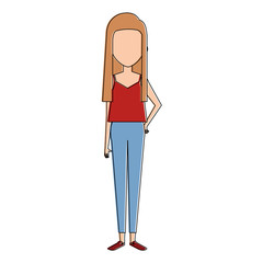 beautiful woman avatar character