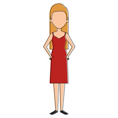 beautiful woman avatar character