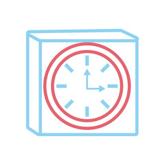 Obraz premium clock vector illustration