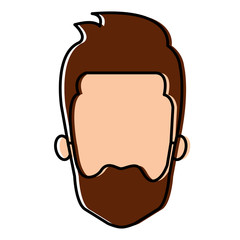 young man head avatar character