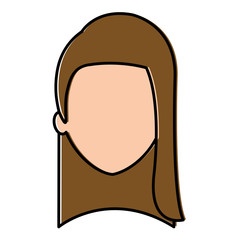 beautiful woman head avatar character