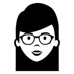 beautiful woman head avatar character