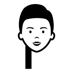 beautiful woman head avatar character