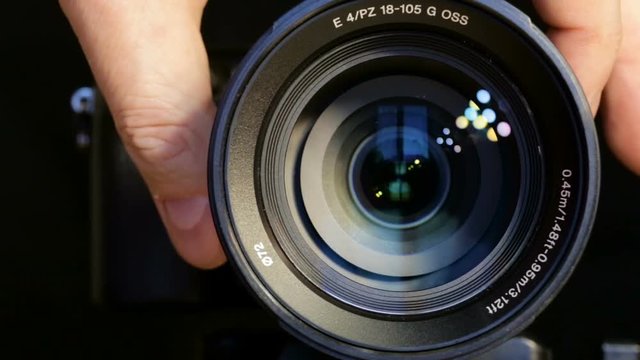 Shooting close-up, lens with moving lenses, zoom.
