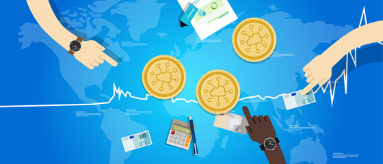 storjoin coin storj increase exchange value digital virtual price up chart blue