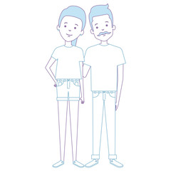 lovers couple avatars character vector illustration design