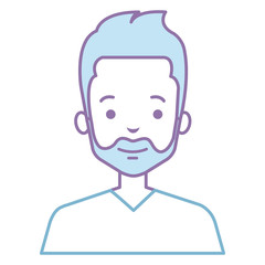 young man avatar character vector illustration design