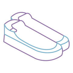 moccasins shoes isolated icon vector illustration design