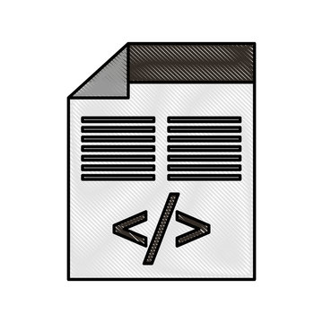 programming window with script of coding data vector illustration
