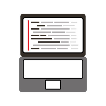laptop coding concept web developer programming screen code