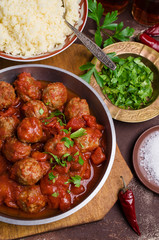 Traditional spicy meatballs