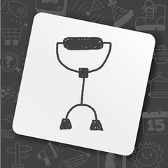 crutch doodle drawing