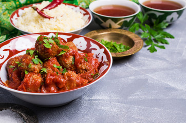 Traditional spicy meatballs