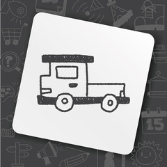 truck doodle drawing