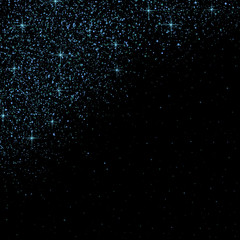 Vector particles dust, galaxy shimmering glitter texture