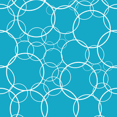 Fototapeta premium Circle seamless pattern. Vector seamless pattern. Modern stylish texture. Repeating circles background