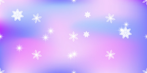 Vivid vector background with snowflakes soft purple color.
