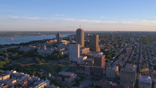 Aerial Canada Quebec City July 2017 Sunny Day 4K Inspire 2