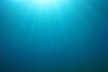 Underwater blue water background