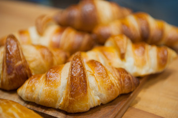 Fresh delicious croissant 