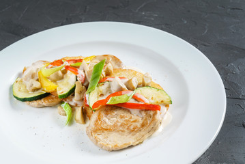 chicken with vegetebles