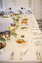 Wedding reception table